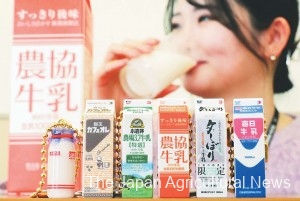 The local milk gacha series looks genuine and makes you want to drink milk. (in Chiyoda Ward, Tokyo)