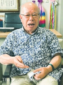 Shigemitsu Tanaka was born in Nagasaki Prefecture in October 1940. When the atomic bomb was dropped on the city of Nagasaki, he was staying at his grandfather’s house 6 kilometers away from the hypocenter. He engaged in peace activities when he was a member of a labor union of Japanese National Railways, predecessor of Japan Railways. He currently lives in the city of Nagasaki and grows tomatoes and sweet potatoes. He is a co-chair of Nihon Hidankyo and chairman of the Nagasaki Atomic Bomb Survivors Council.